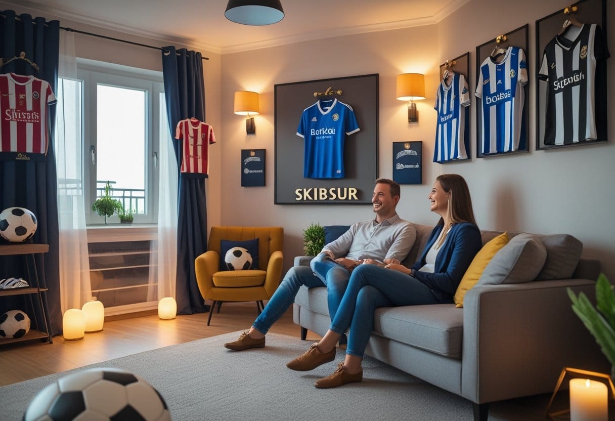 Sådan skaber du det perfekte fodboldværelse med et skibsur som prikken over i et